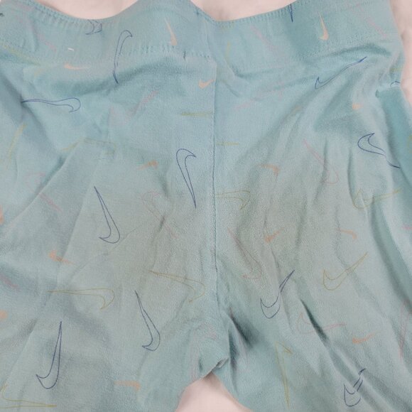 Nike Sportswear Favorites Girls Medium Blue Logo Print Leggings Athletic Casual - Picture 2 of 6